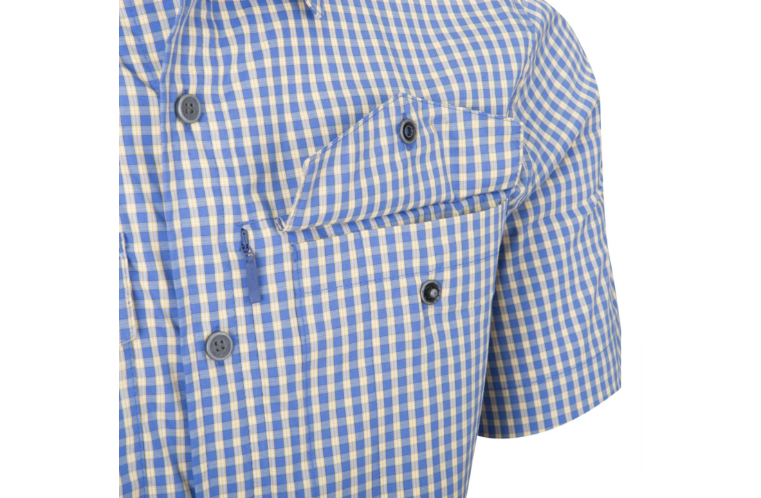 Covert Concealed Carry Shirt SS Maat: S Royal Blue Checkered