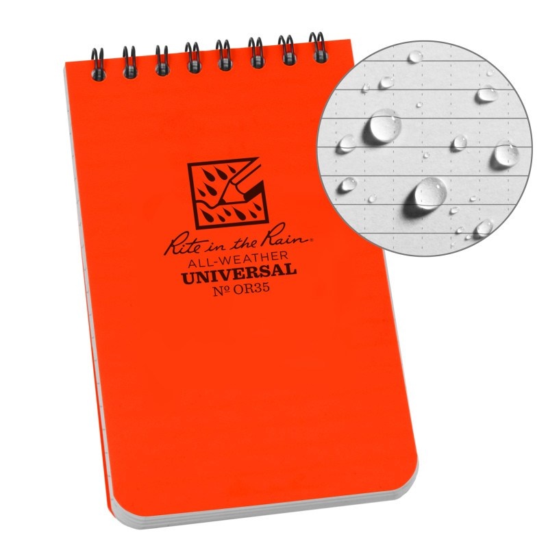 Top-Spiraal Notebook 3x5" Orange