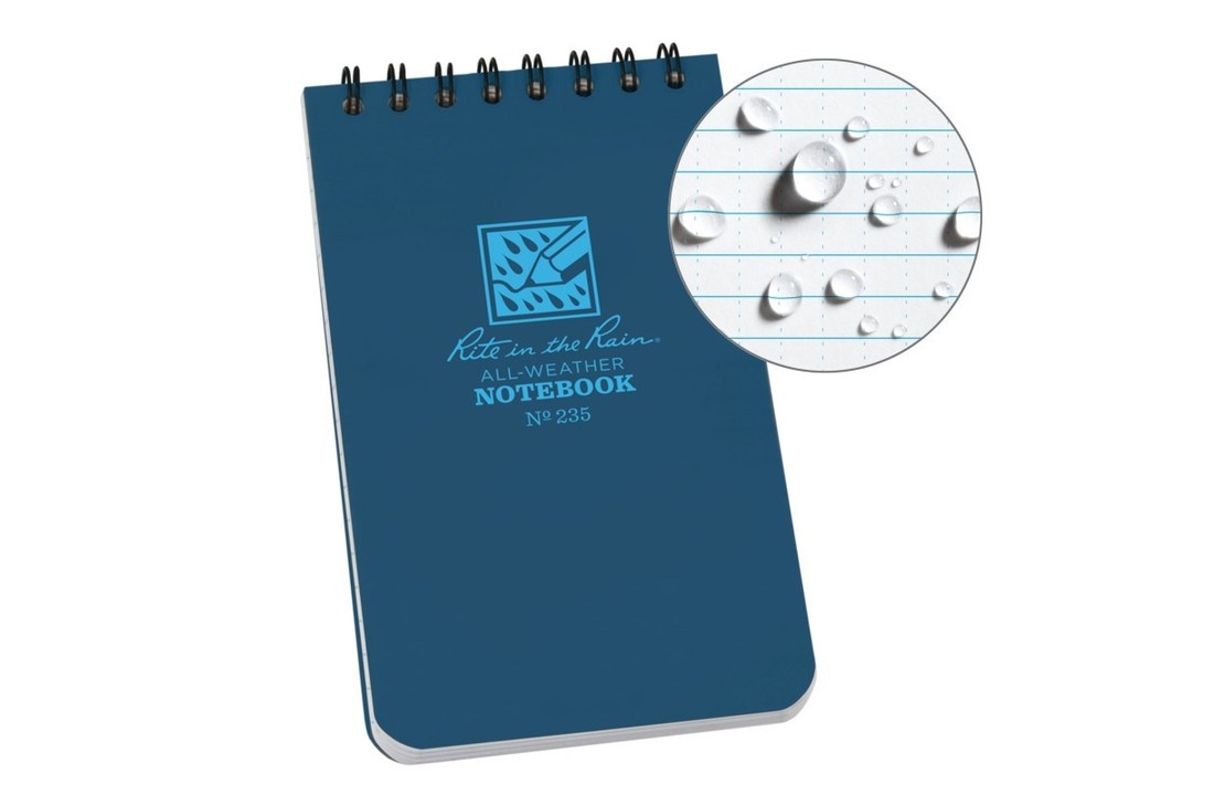 Top-Spiraal Notebook 3x5" Blue