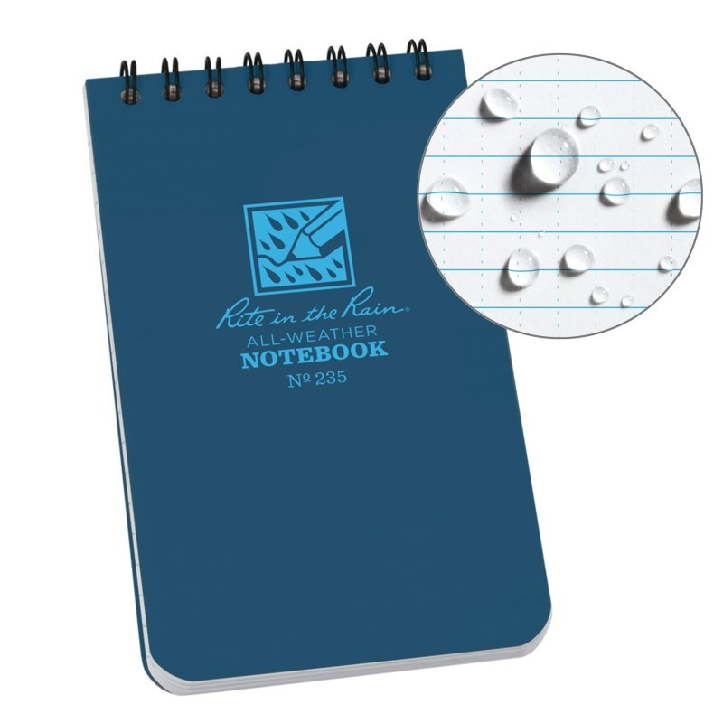 Top-Spiraal Notebook 3x5" Blue