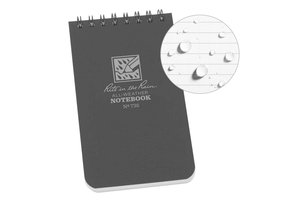 Top-Spiraal Notebook 3x5" Black