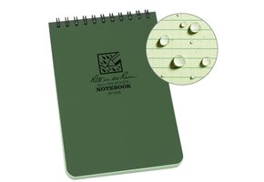 Top-Spiraal Notebook 4x6" Green