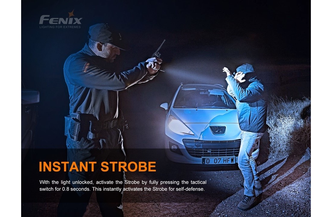 PD36 TAC Zaklamp/Taclight (3000 lumen) incl. Battery