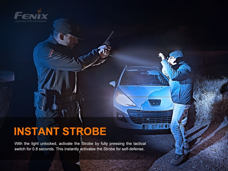 PD36TAC Zaklamp / Flashlight (3000 lumen) Incl. Accu