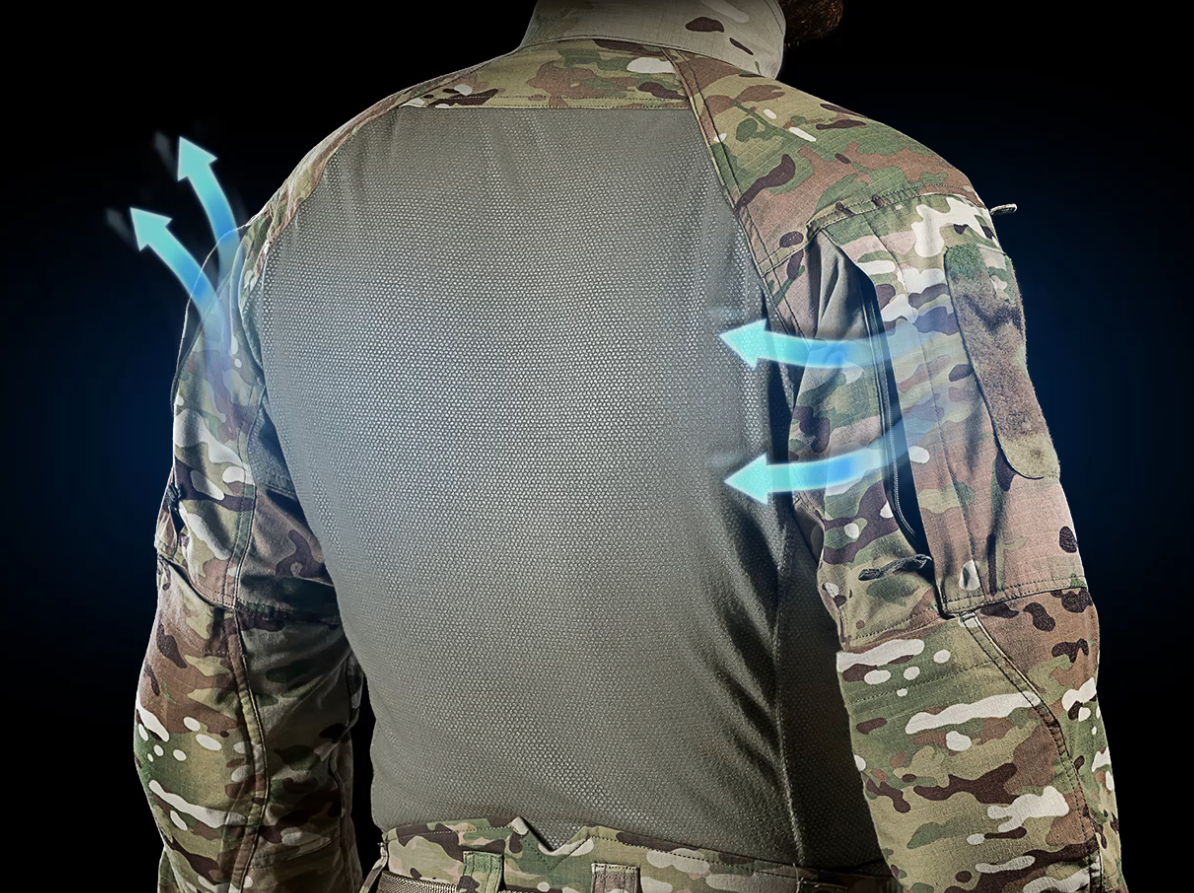 Striker X Combat Shirt Brown Grey