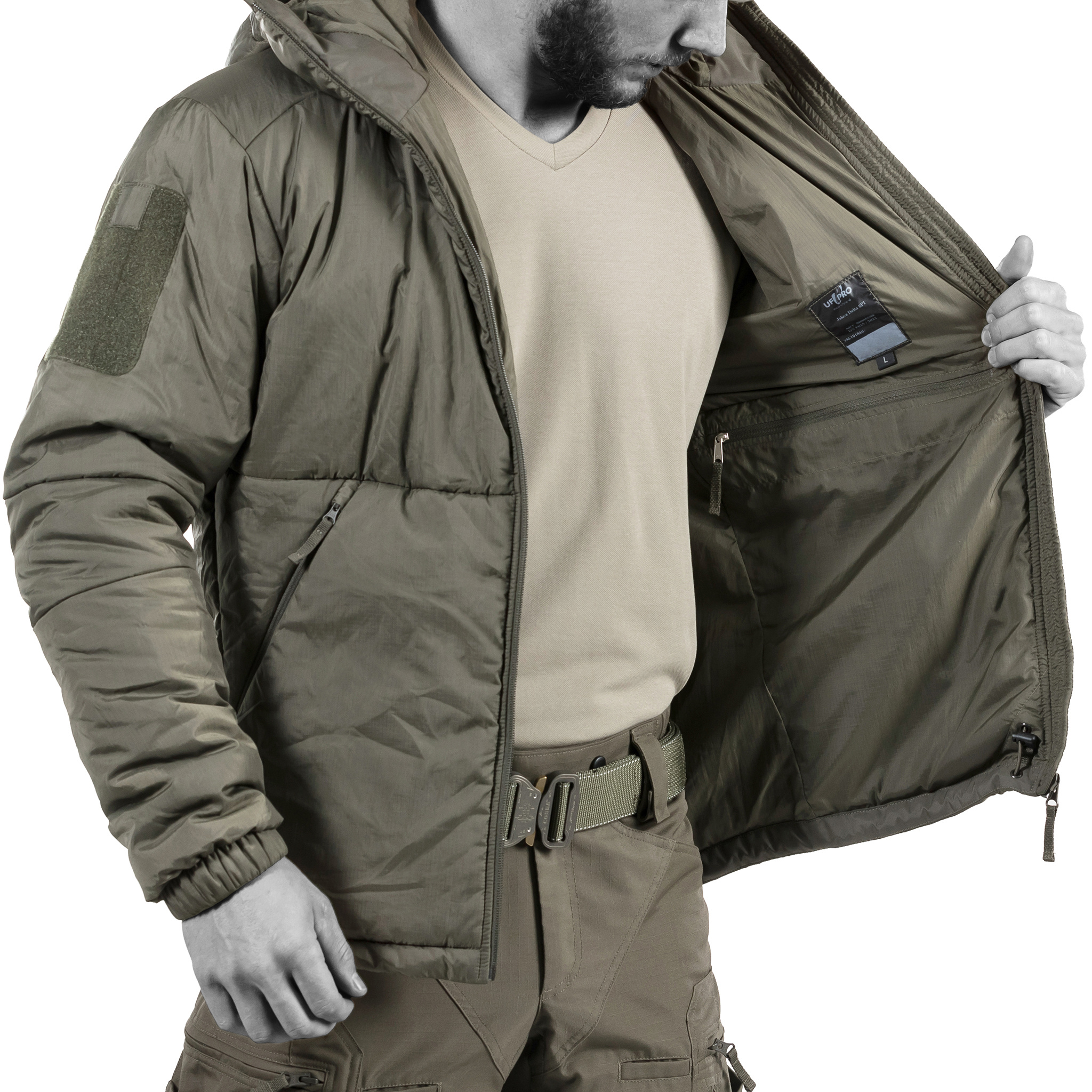 Delta ComPac Tactical Winter Jacket Brown Grey