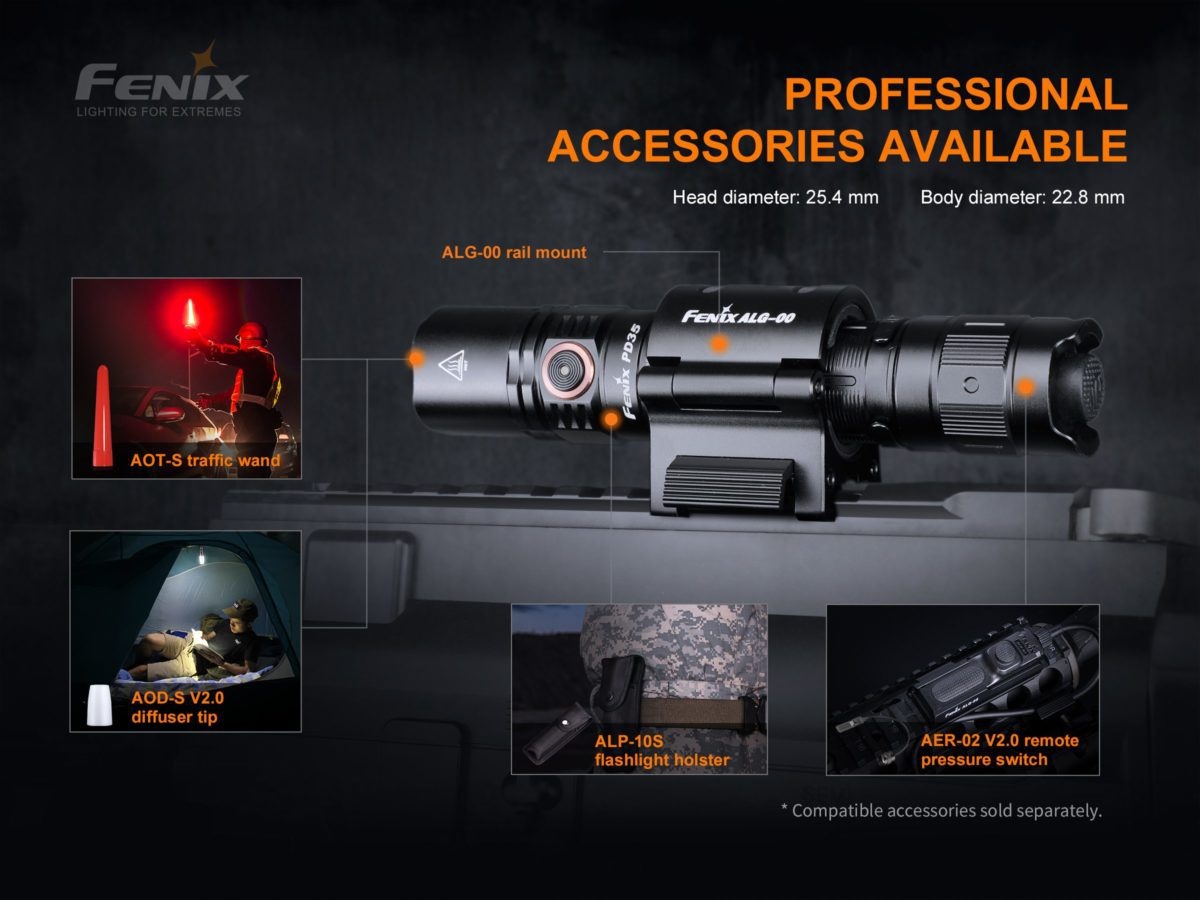PD35 V3.0 Zaklamp / Flashlight (1700 lumen) incl. Accu