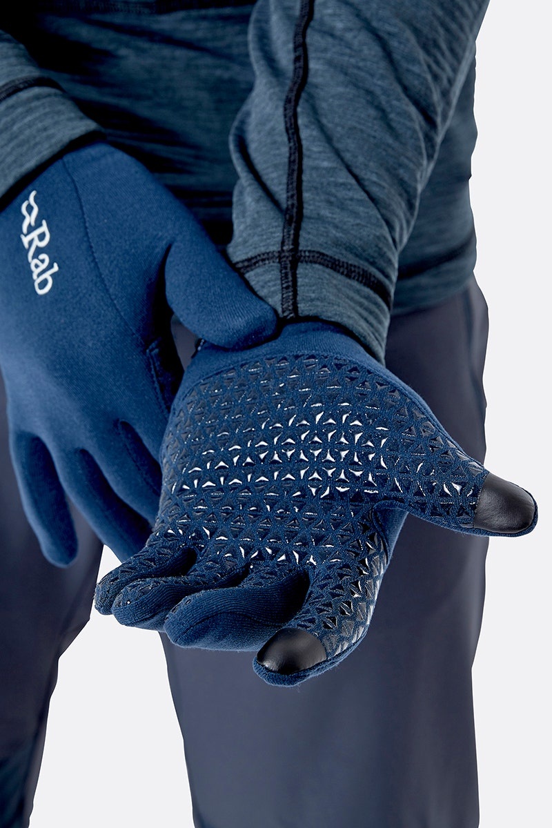 Power Stretch Contact Grip Gloves Black