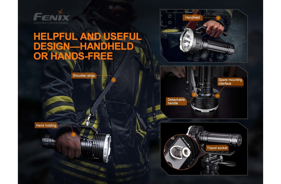 LR80R Zaklamp (18.000 lumen) Darkness Destroyer