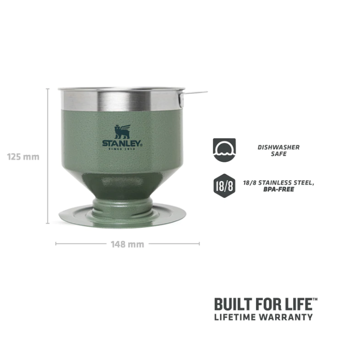 Stanley The Perfect-Brew Pour Over in Hammertone Green makes 1 - 6 cups