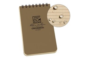 Top-Spiraal Notebook 3x5" Tan