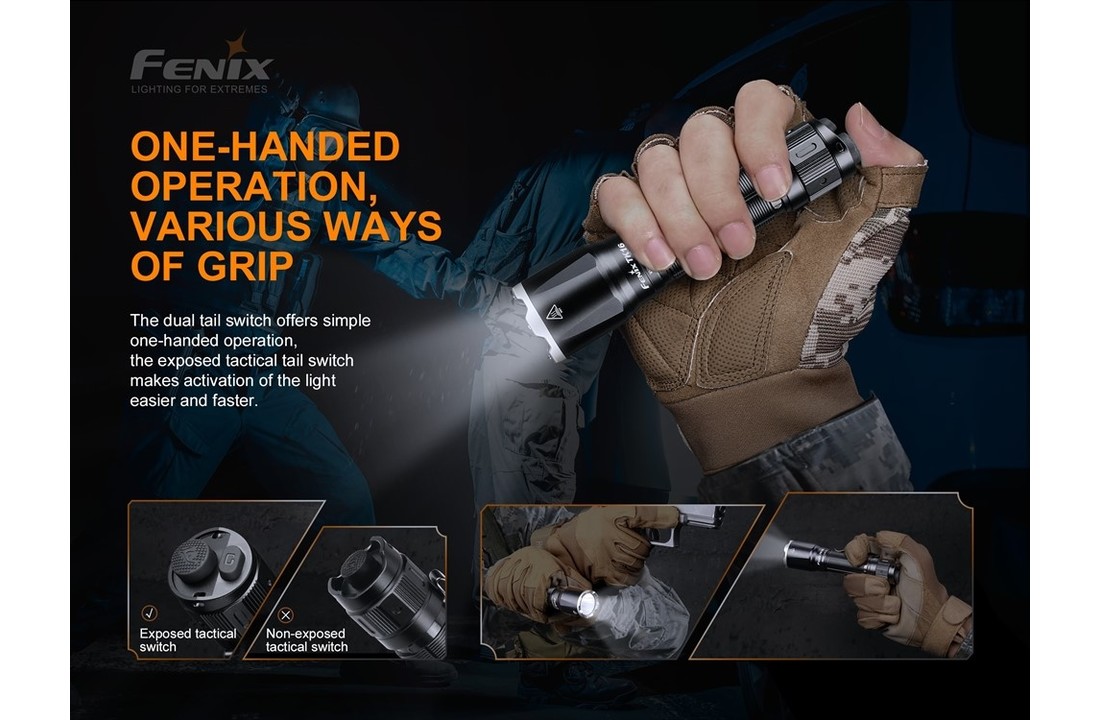 TK16 V2.0 Zaklamp / Flashlight (3100 lumen) incl. Accu