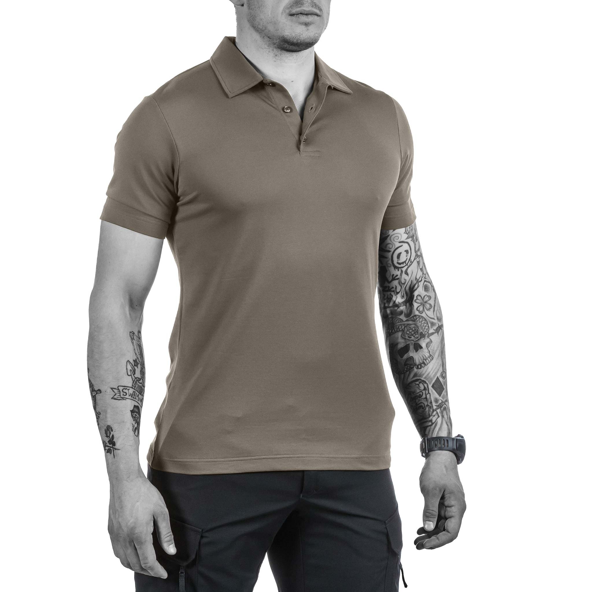 Urban Polo Shirt Brown Grey