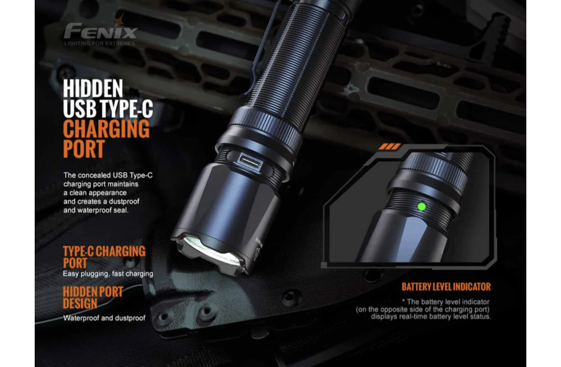 TK20R V2.0 Zaklamp / Flashlight (3000 lumen) incl. Accu