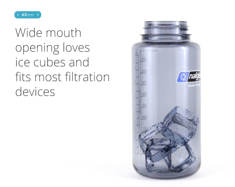 Wide Mouth Sustain Water Bottle 1L Slate Blue