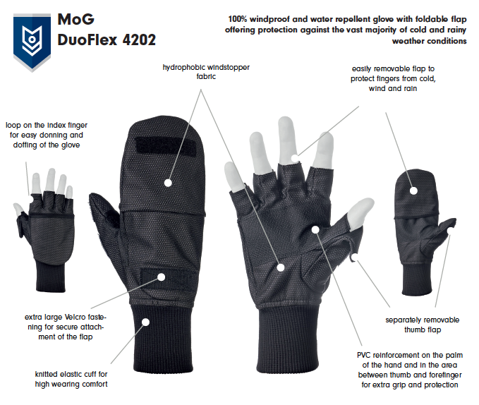 4202 - DuoFlex Gloves Black