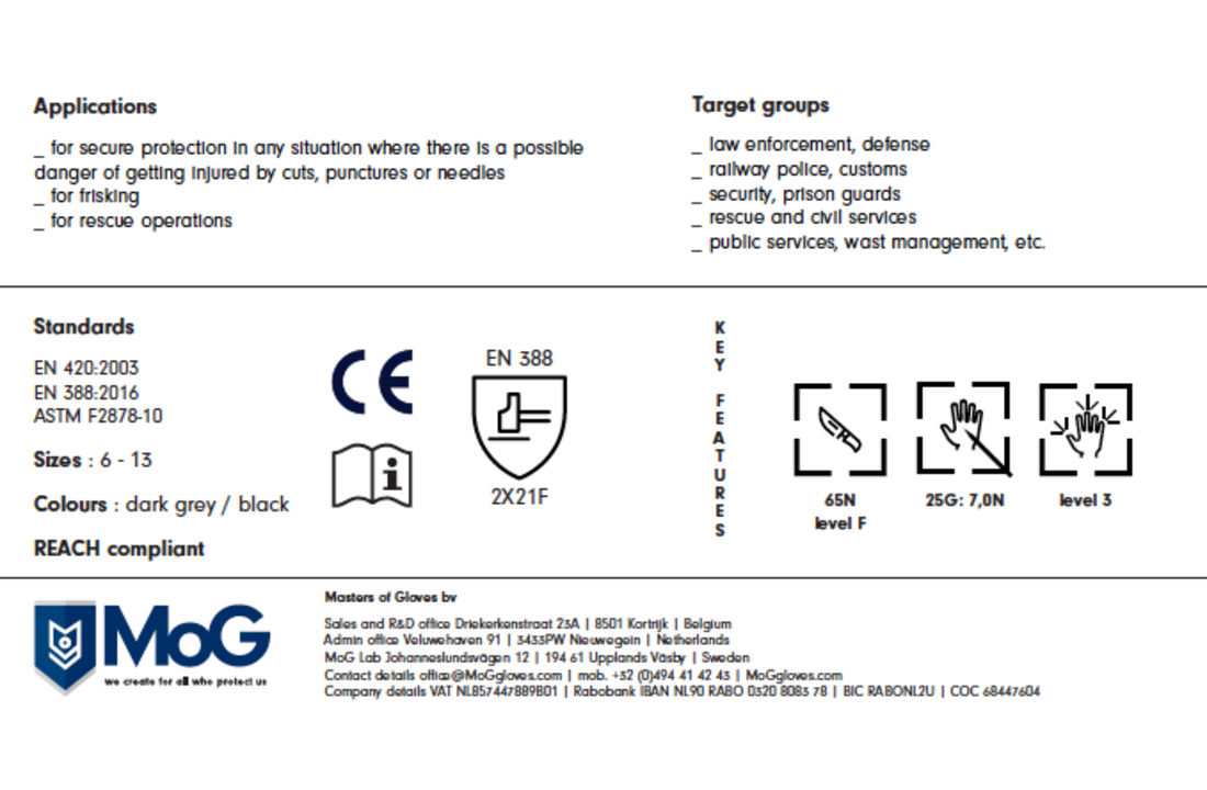 Guide 6204 CPN Gloves Black Grey