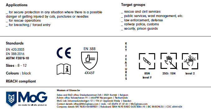 6502 CPN Gloves Black