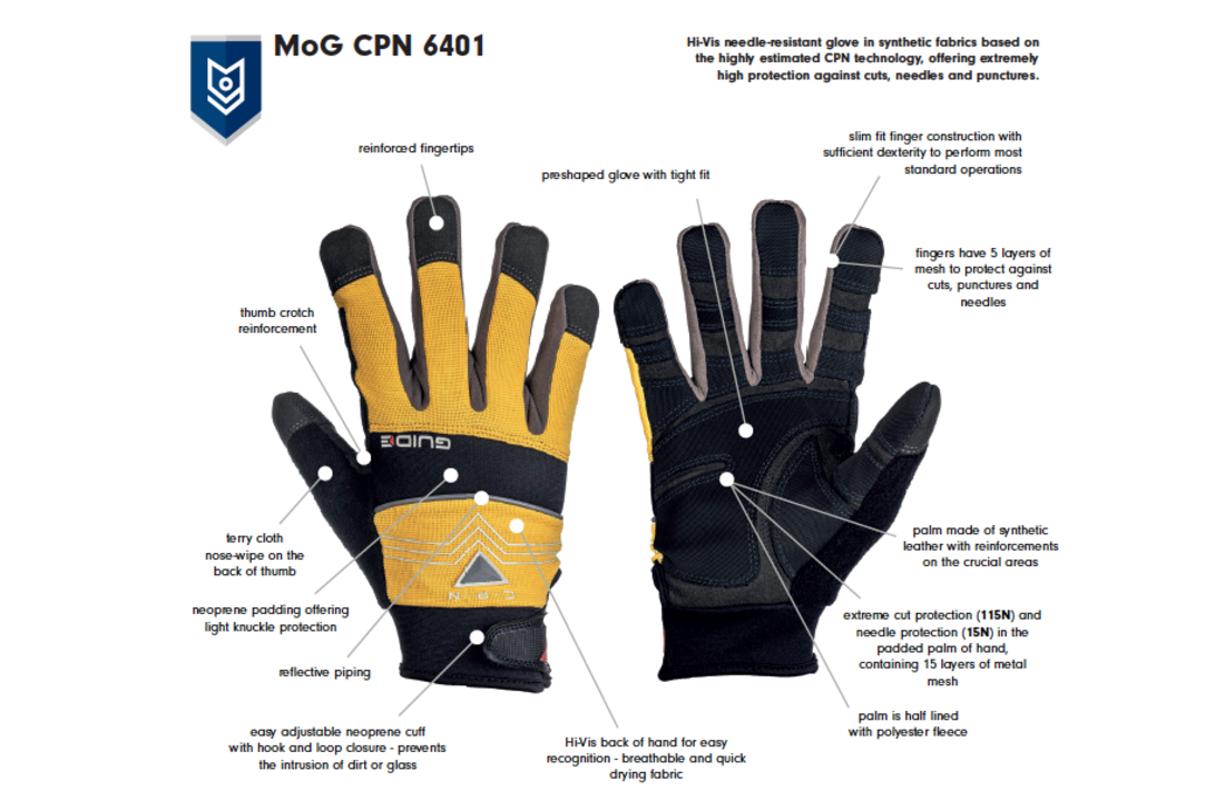 Guide 6401 CPN Gloves Black