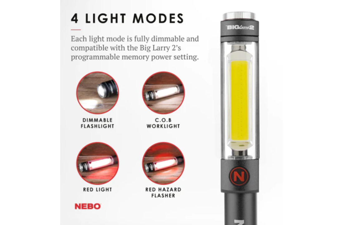 Big Larry 2 Pocket Light Aluminium (500 lumen)