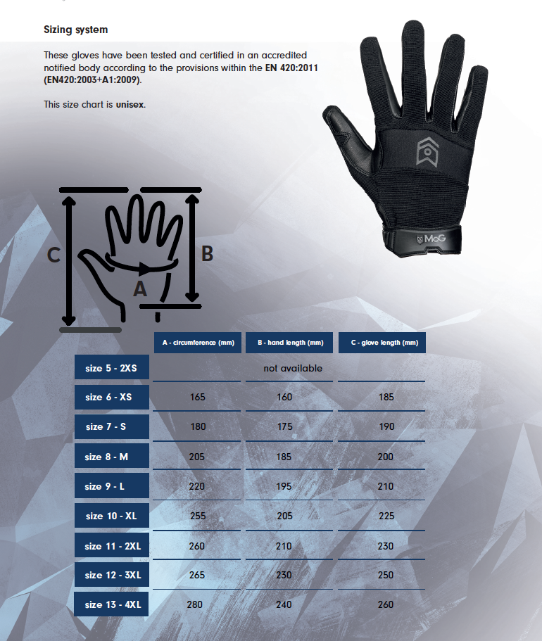 8108B - 2nd Skin TS Gloves Black (Steek/Snij Werend)