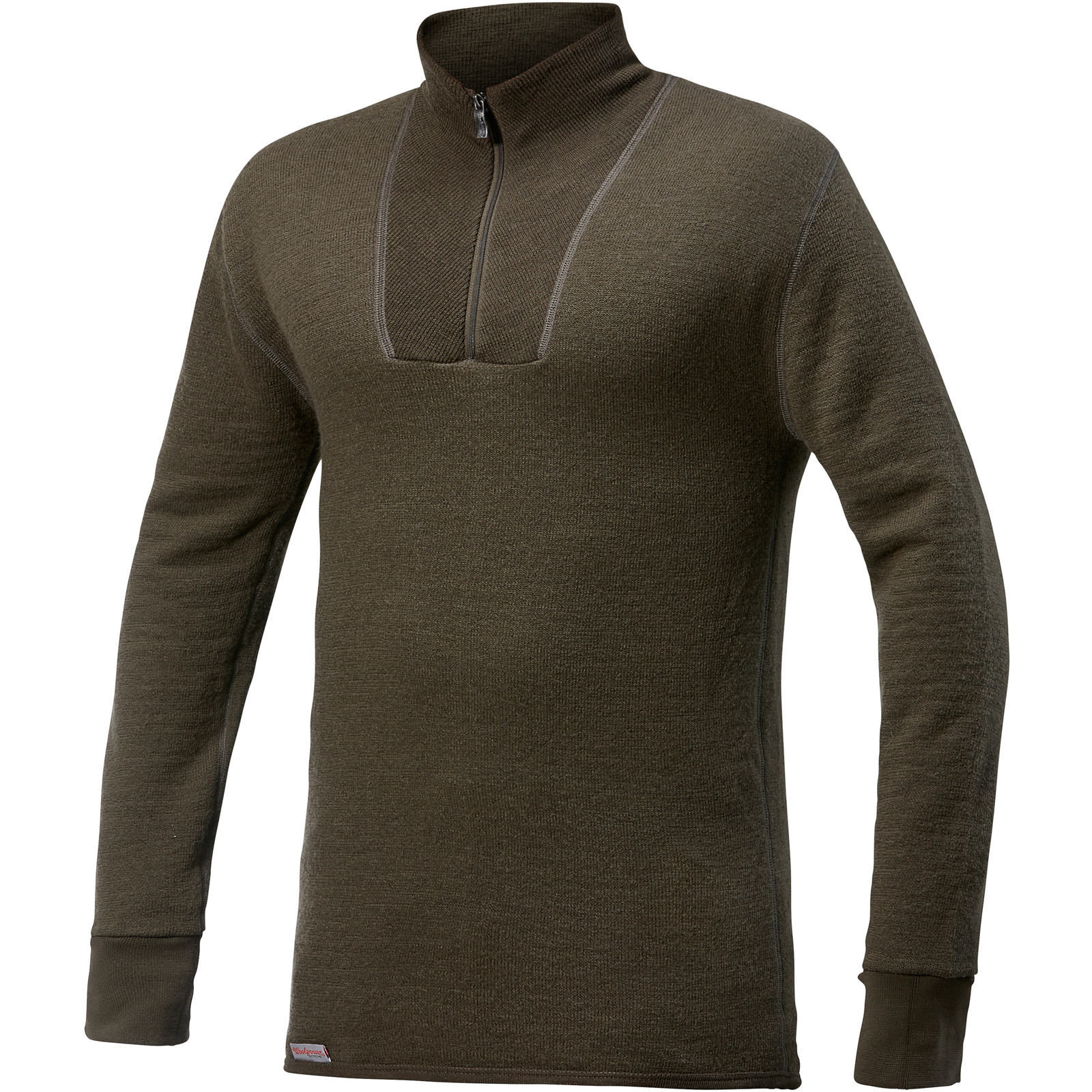Zip Turtleneck 400 Merino Pine Green