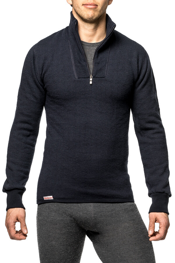 Zip Turtleneck 400 Merino Black