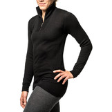 Zip Turtleneck 400 Merino Black