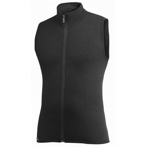 Vest 400 Full Zipper Merino Black