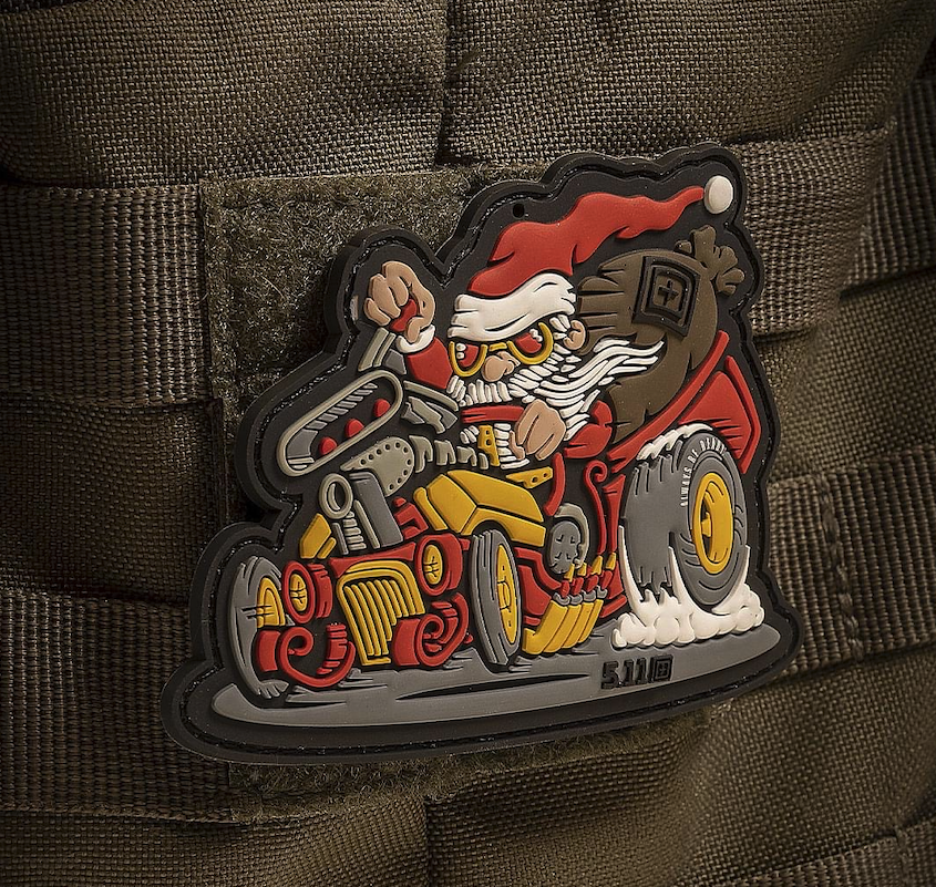 Fast Santa Limited Edition PVC Patch  (10 x 7 cm)