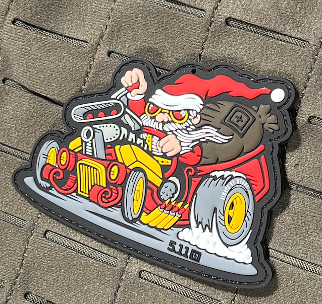 Fast Santa Limited Edition PVC Patch  (10 x 7 cm)