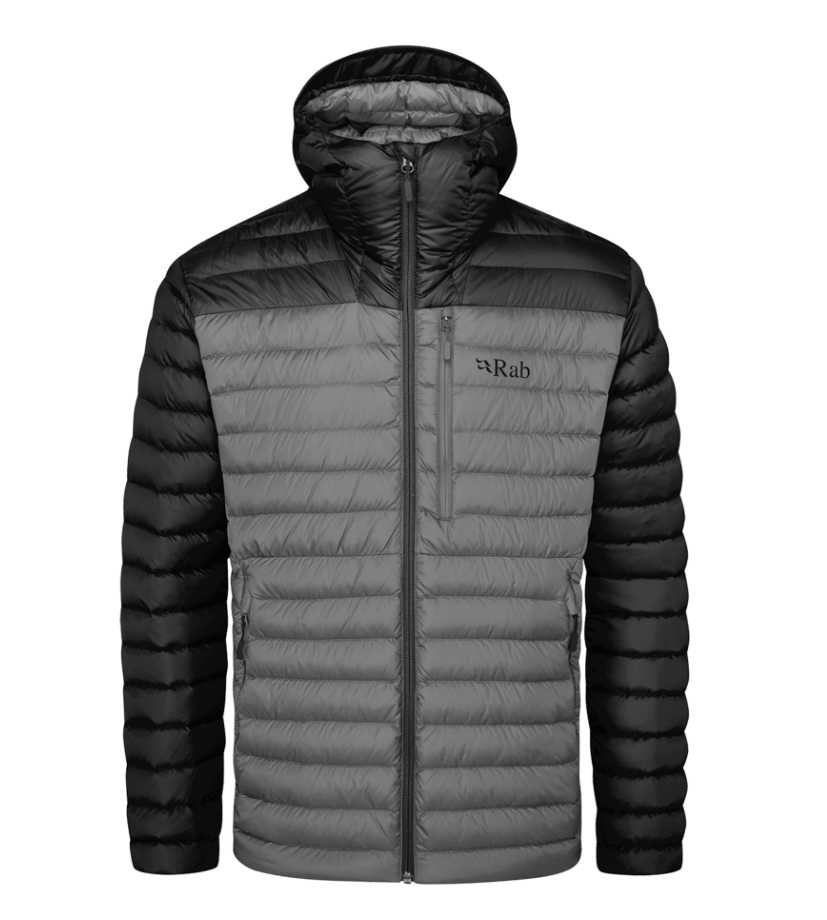 Microlight Alpine Down Jacket Black Graphene Maat: S