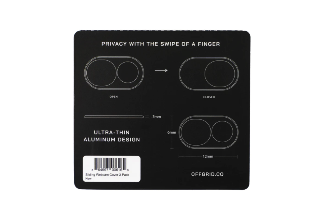 Sliding Webcam Cover 3-pack