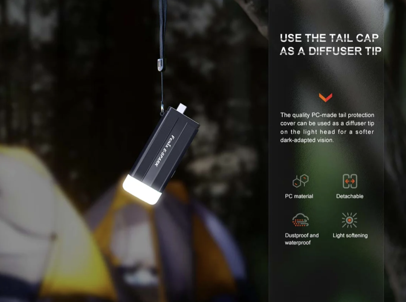 E-SPARK Keychain Flashlight & Powerbank (100 lumen)