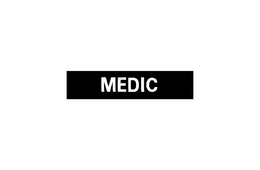 MEDIC velcro patch Black / White