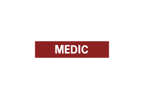 MEDIC velcro patch Red / White
