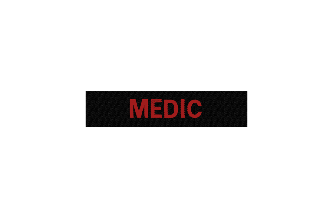 MEDIC velcro patch Black / Red