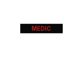 MEDIC velcro patch Black / Red