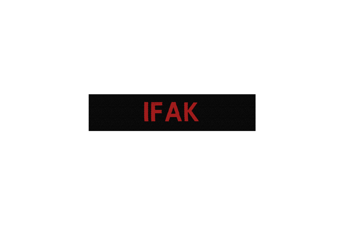 IFAK velcro patch Black / Red