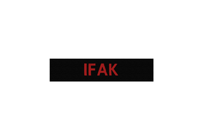 IFAK velcro patch Black / Red