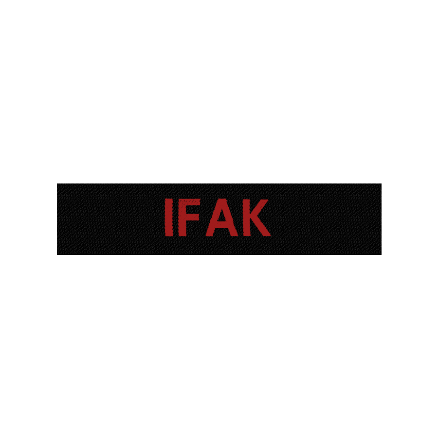 IFAK velcro patch Black / Red