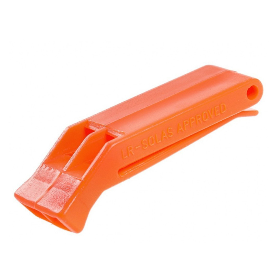 Nood Fluit met clip (hoge tonen) Orange