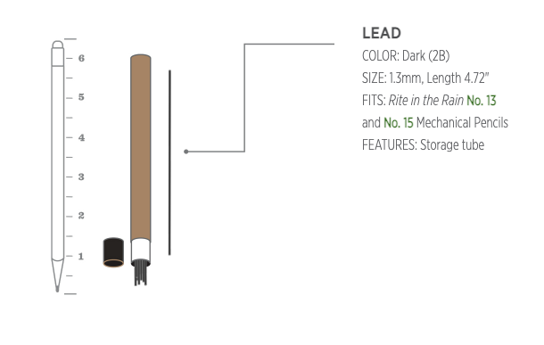 Mechanical Clicker Pencil 1.3 REFILL (2B)