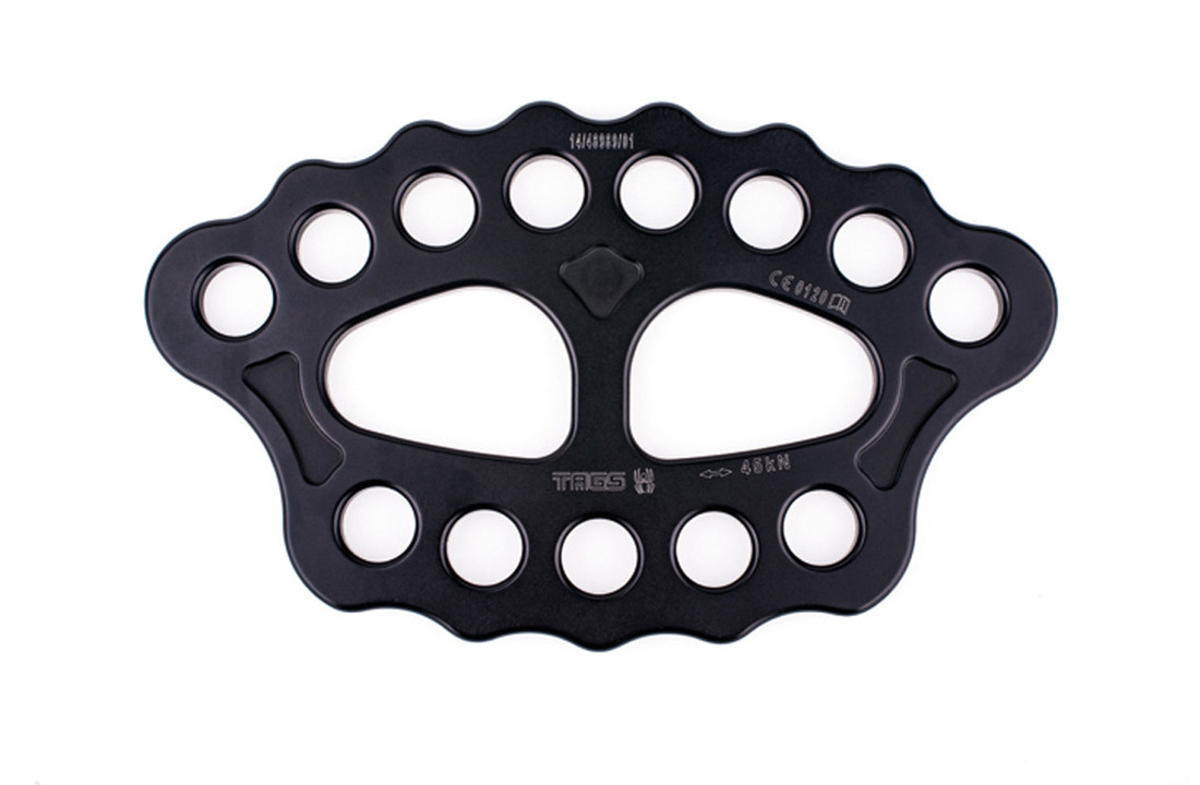 Rigging Plate 45kN Large Black