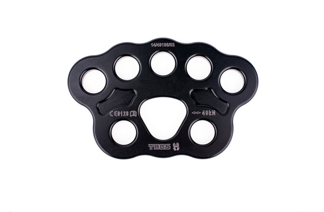 Rigging Plate 40kN Medium Black