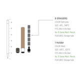 Work Ready Pencil Eraser Refills (6-pack)