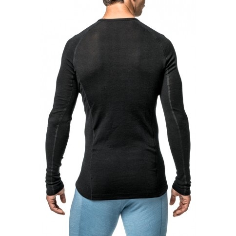 Crewneck LITE Merino LS Shirt Black