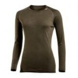 Crewneck LITE Merino LS Shirt Pine Green