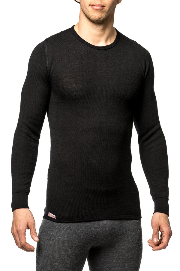 Crewneck 200 Merino LS Shirt Black