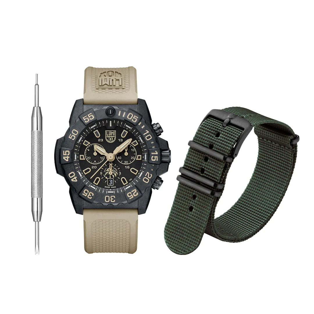 3590 Navy Seal Foundation Chronograph Black Tan (45mm)